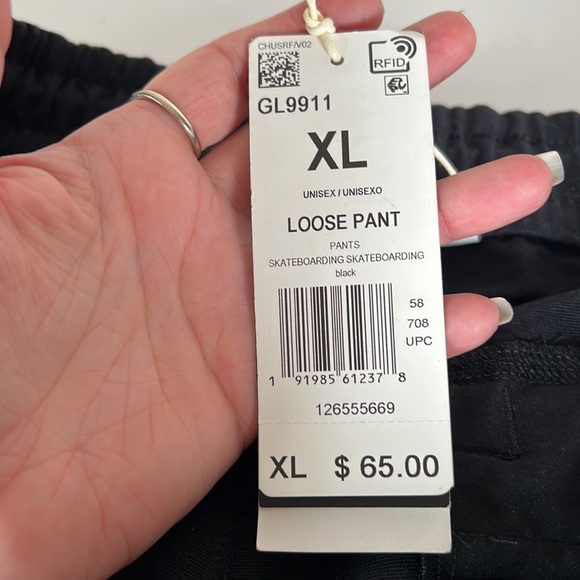 ADIDAS Black Skateboarding Pants NWT XL - Picture 7 of 11